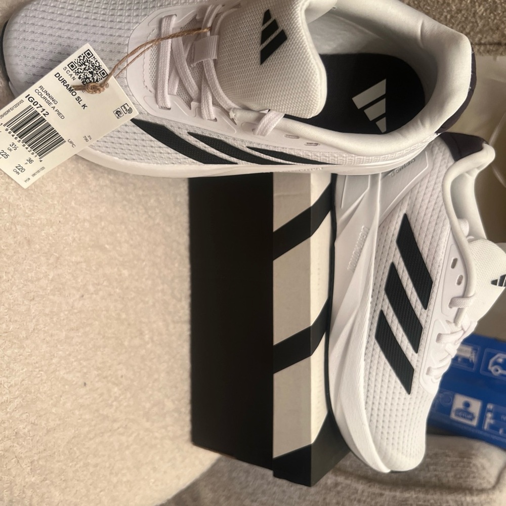 Adidas White and Black Athletic Shoes